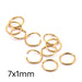 Biegering 7 x 1 mm – Langlebiger Edelstahl goldfarben (10)