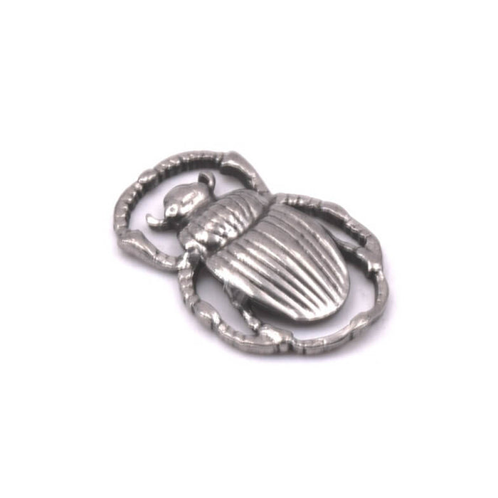 Skarabäus-Anhänger – Edelstahl – 18 mm – Loch: 1 mm (1)
