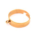 Verstellbarer Ring – 18 mm – goldener Edelstahl und Biegering – Loch: 1 mm (1)
