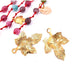 Blattanhänger Edelstahl goldfarben – 13 mm – Loch: 0.8 mm (2)