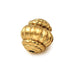Runde gerillte Laternenperle – Edelstahl goldfarben 9 x 8.5 mm – Loch: 1 mm (1)
