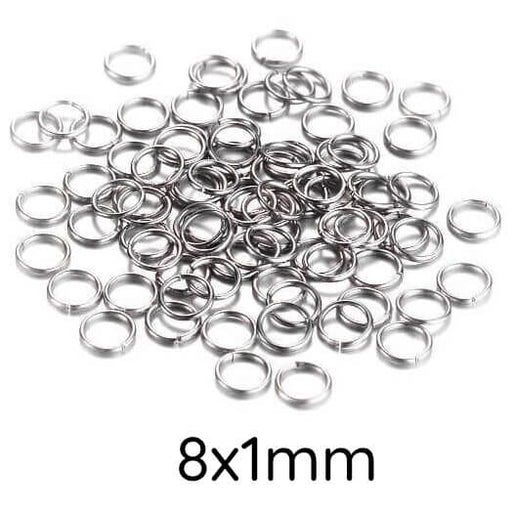 Binderinge – Edelstahl – 8 x 1 mm (10)