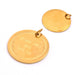 Runder Anhänger aus goldfarbenem Edelstahl mit Gravur – 17 mm (1)