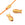 Perlen Einzelhandel Perle in Fischform – goldfarbener Edelstahl – 9 x 4.5 mm – Loch: 1 mm (2)