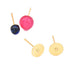 Ohrstecker – goldfarbener Stahl – 6 mm Scheibe und 0.7 mm Stecker (4)