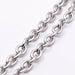Ovale dicke Kette 10 x 8 mm Edelstahl (50 cm)