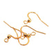 Ohrhaken aus goldenem Edelstahl – 16 x 20 mm (4)