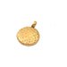 Kleiner Vollmond-Anhänger – goldfarbener Edelstahl – 8 mm (1)