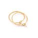 Creolen goldenes Messing 15 x 1 mm (2)