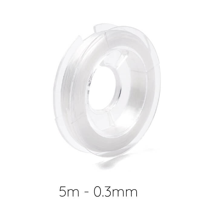 Transparenter elastischer Faden 0.3 mm (5 m)