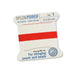 Rotes Nylongarn NYLONPOWER 0.35 mm x 2 m mit Nadel (1)