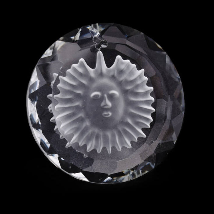 Runder gravierter Glas-Sonnenanhänge 45 mm (1)
