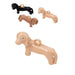 Dackel-Anhänger – 18 mm beige Emaille – Loch: 1.5 mm (1)