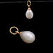 Ovaler Barock-Süßwasserperlenanhänger – 10 mm mit Ring (1)