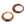 Perlen Einzelhandel Anhänger Rundes braunes Schildpattharz - 35x3-5mm (2)