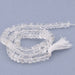 Rondellperle Quarzkristall 5-6x2-5mm - Loch: 0.5mm (1 Strang-33cm)