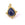 Perlen Einzelhandel Lapislazuli facettierter Tropfenanhänger aus goldenem Messing 20x17mm (1)