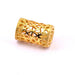 Ethnische Käfig-Röhrenperle, Perlenfarbe, goldene Qualität, 18 x 12 mm (1)
