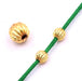 Rillenperle aus goldenem Messing 5 mm – Loch: 1 .2 mm (2)