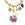 Perlen Einzelhandel Blumenanhänger aus Amethyst facettierte Perlen und Goldkupfer 10x14mm (1)