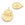 Perlengroßhändler in Deutschland Sanddollar-Blumen-Tropfenanhänger goldenes Messing 20 x 15 mm, Loch: 1.5 mm (1)