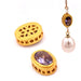 Ovaler Amethyst-Perlenverbinder 925er Silber 28 x 6.5 mm (1)
