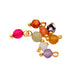 Charm-Anhänger Mix Steine ​​4 mm - Loch: 1 mm (8)