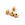 Perlen Einzelhandel Stardust Rondell Perle Goldener Messing 6x3.5mm - Loch: 1. 5mm (4)