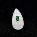 Facettierter Quarzkristall-Tropfenanhänger mit Zirkonia 25 x 14 mm (1)