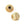 Perlen Einzelhandel Runde gerillte Perle – 6 mm goldenes Messing – Loch: 1.5 mm (4)