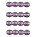 Tansanit böhmische facettierte Perlen - Silber liniert 4mm (50)