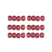 Kupferfarbene facettierte tschechische Rondelle-Perle French Pink 6 x 4 mm (25)
