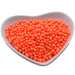 Tschechische Rundperlen perlmuttfarben neonorange 3 mm (30)