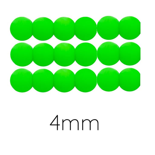 Kaufen Sie Perlen in Deutschland Tschechische runde Perlen fluo Neon green Grün 4mm (50)