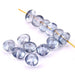 Barocke böhmische Rondellen transparentes Blau – 6–8 mm (10 g)