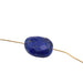 Ovale facettierte Lapislazuli-Perle – 11 x 8 mm – Loch: 0.6 mm (1)
