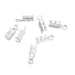 Kordelclip – versilbert – 10 x 3,5 mm – Loch: 1.2 mm (4)