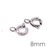 Runde Federringverschlüsse 8 mm Edelstahl (2)