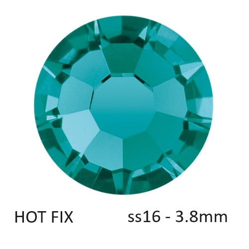 Kaufen Sie Perlen in Deutschland Preciosa Flatback Hotfix Strasssteine Blue Zirkon – ss16-3,8mm (60)