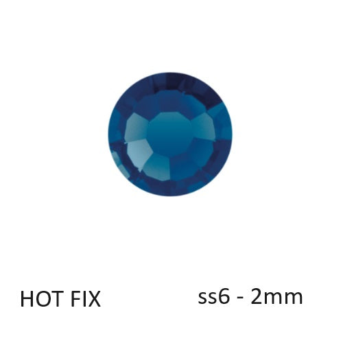 Preciosa Flatback Hotfix Strasssteine ​​Montana – ss6-2mm (80)