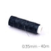 Gewachste geflochtene Polyesterkordel Anthrazitgrau – 0.35 mm – 40 m (1)
