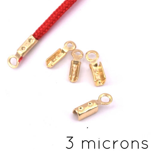Kaufen Sie Perlen in Deutschland Crimpenden Ketten- und Kordelclip – 1.4 mm vergoldet- 3 Mikron (4)