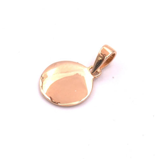 Anhänger runde Medaille vergoldet 3 Mikrometer 12 mm (1)