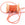 Perlen Einzelhandel Gedrehte Polyesterschnur Orange und Goldfaden 1 mm (2 m)