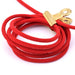 Rotes Paracord gedrehtes Polyesterband 3 mm (1 m)
