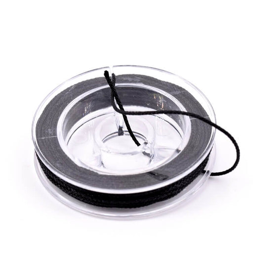 Schwarze geflochtene Nylonschnur – 0.8 mm (5 m)