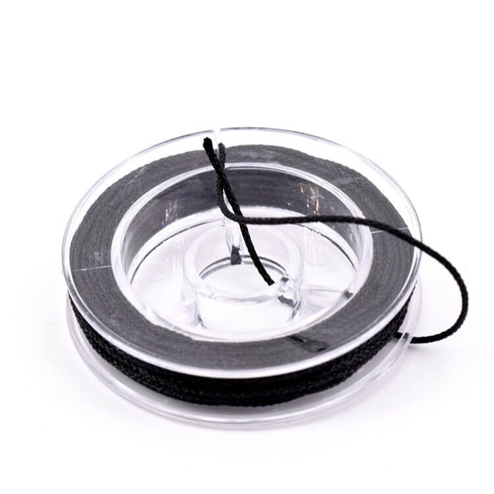 Schwarze geflochtene Nylonschnur – 0.8 mm (5 m)