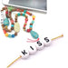Wort KISS - 4 runde Buchstabenperlen 7mm (1 Wort)