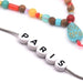 Wort „PARIS“ – 5 runde Buchstabenperlen 7 mm (1 Wort)