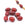 Perlengroßhändler in Deutschland Rote Millefiori-Röhrchenperlen 8.5–9 x 6–6.5 mm Loch: 0.8 mm (10)